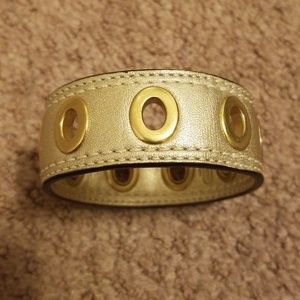 Coach leather bracelet/cuff